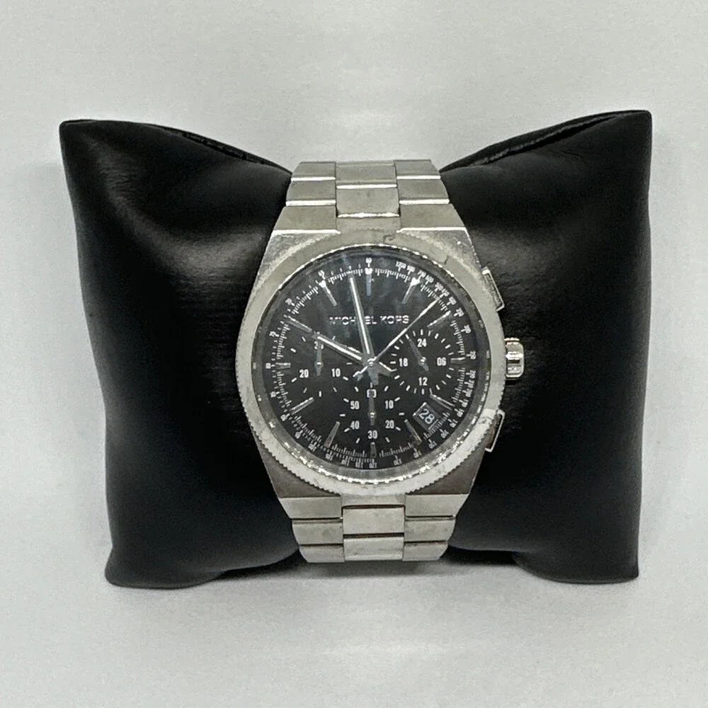 Michael Kors Channing MK6054 Men's Silver Stainless Steel Analog Watch HME559